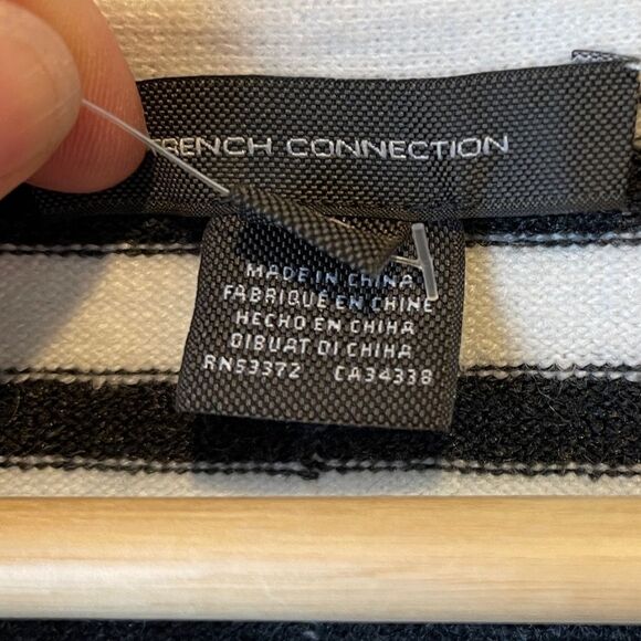 NWT French Connection Drop Shoulder Striped Sweater XS - Picture 3 of 10